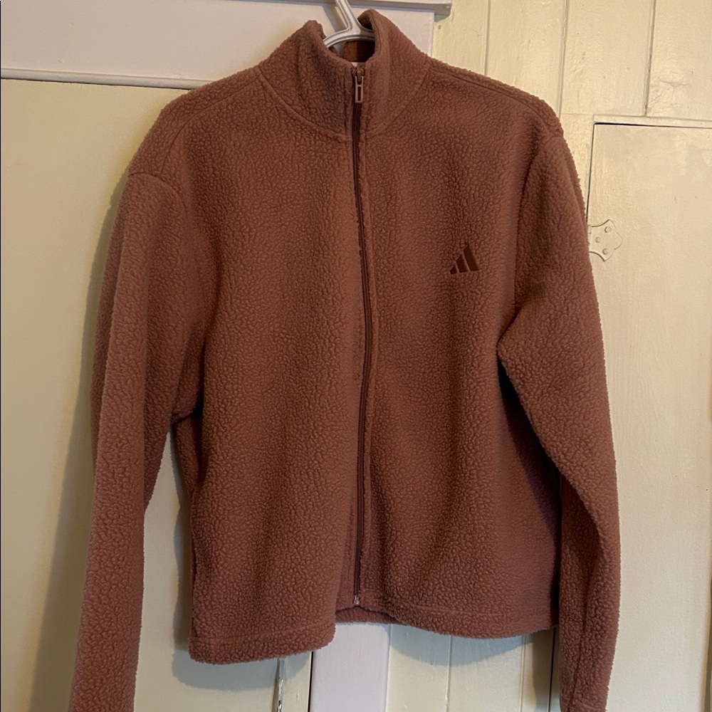 Adidas old pink Fleece Jacket